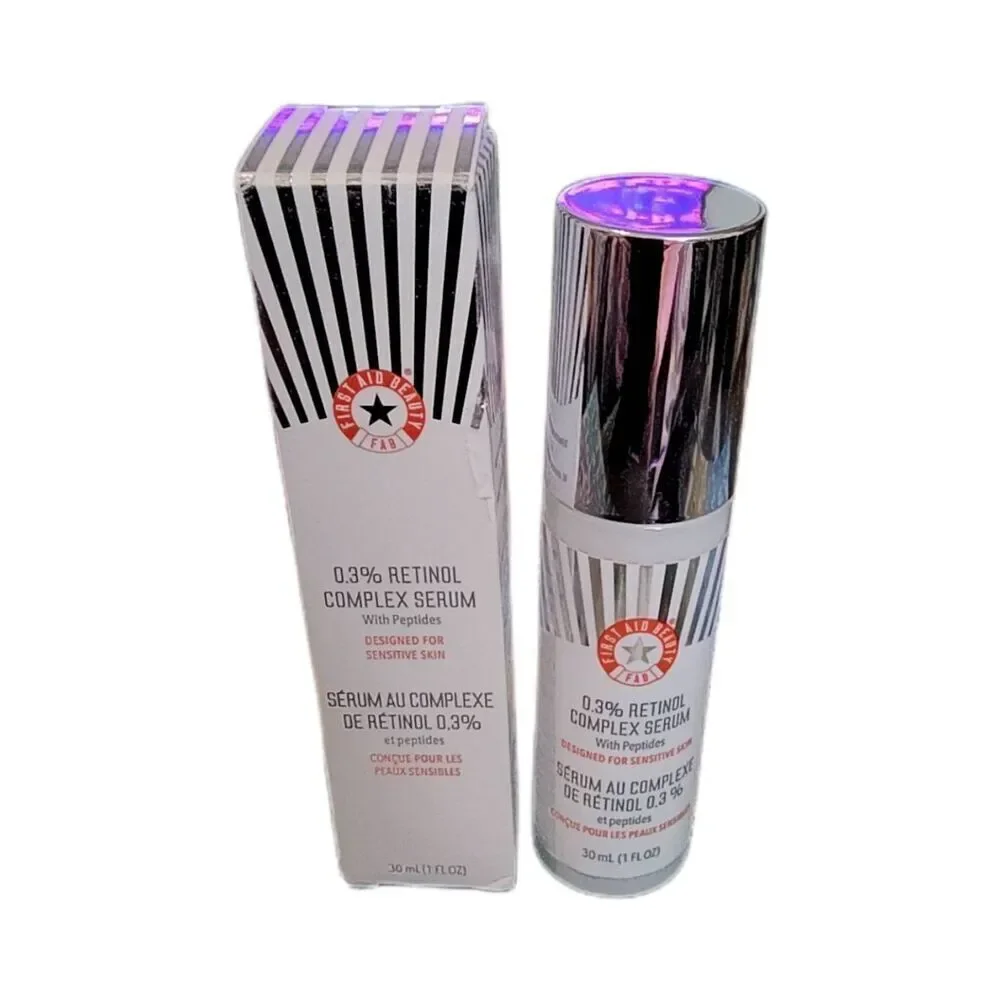 BNIB~FIRST AID BEAUTY 0.3% Retinol Complex Serum with Peptides